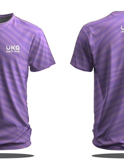 The official T-shirt for the UKG Unity Run, a symbol of our community running together.