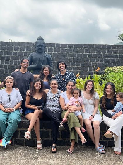 Our retreat tribe. This journey was an unforgettable experience of growth and connection, where we immersed ourselves in practice and formed transformative bonds.