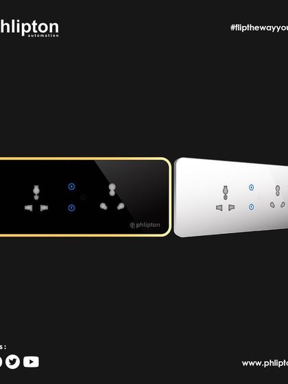 A look at my chamfered touch panel switches with integrated sockets, available in both black with a gold frame and classic white. A perfect blend of style and utility.