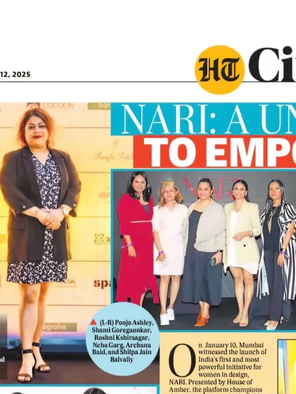 A feature on Shami Goregaoker in HT City for her participation in the NARI women's empowerment initiative.