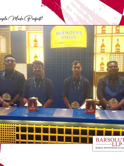 Part of our 5-member team that flawlessly executed the bar service at the prestigious Filmfare Awards.