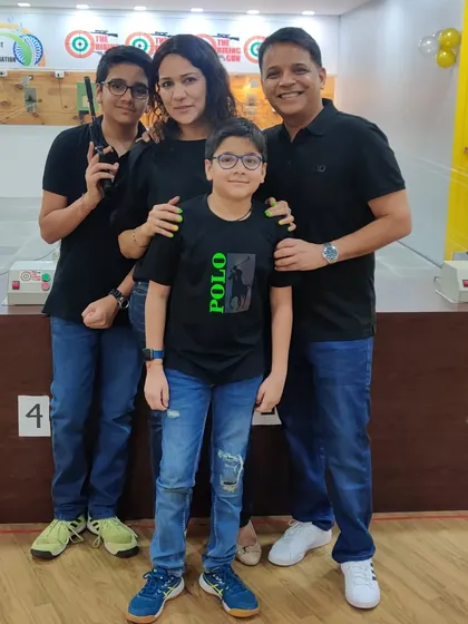 A picture-perfect family birthday celebration at our range. We love hosting special occasions and seeing families bond over the thrill of hitting the target together.