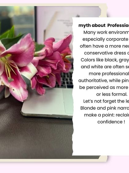 The myth of professionalism often dictates a neutral dress code. But let's not forget the "Legally Blonde" narrative, where pink became a symbol of reclaiming confidence and proving that femininity and success can coexist.