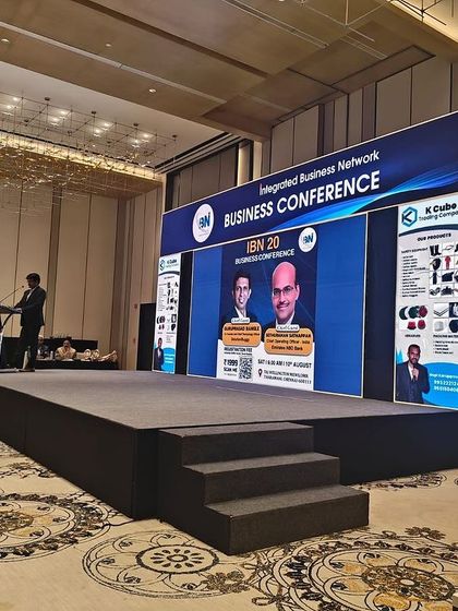 This photo shows the stage at the IBN 20 Business Conference, where our CTO was a Chief Guest. It showcases our presence at prestigious industry events, reinforcing our status as recognized leaders in the manufacturing sector.