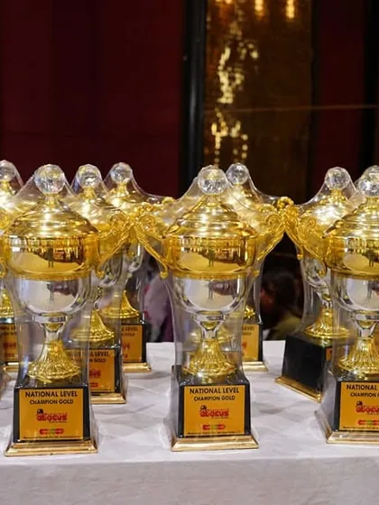 More awards ready for the winners. These trophies symbolize the dedication and skill that my students develop through our rigorous and rewarding abacus training program.