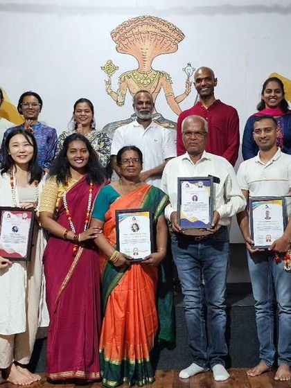 A large group photo of our October graduates, celebrating the completion of their various teacher training courses.