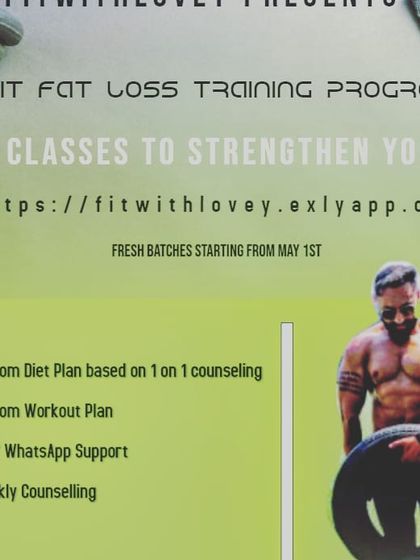 New online batches are starting soon. Join my program for a structured approach to fitness with custom diet plans, workout routines, and weekly check-ins.