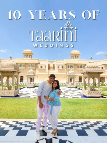 Celebrating one decade of Taarini Weddings. My partner and I are filled with gratitude for every couple who has trusted us, our dedicated team, and our vendor partners. We look forward to continuing to spread joy and create beautiful memories.