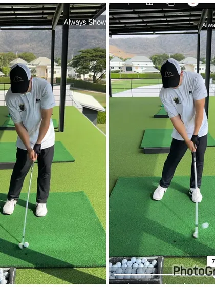The impact position tells the story. The "after" image shows a much more compressed and powerful strike, a direct result of our technical adjustments.