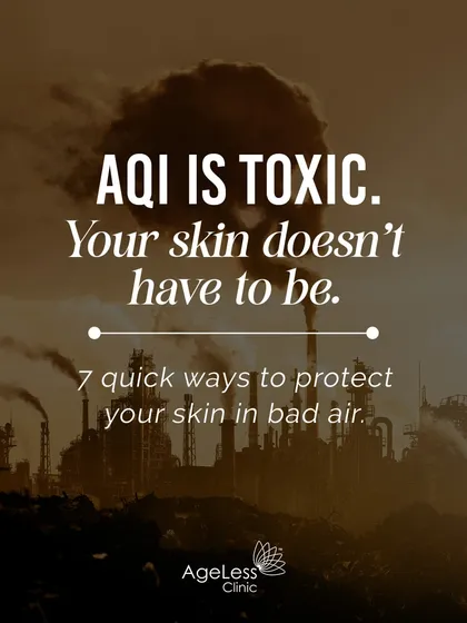 The air quality index might be toxic, but your skin doesn't have to be. This series provides seven quick ways to protect your skin in bad air, from proper cleansing to using antioxidants, helping your skin breathe even when the city isn't.