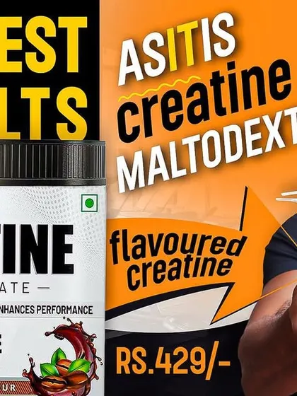 Thumbnail for my lab test video on As-It-Is flavored creatine. Is it creatine or maltodextrin?