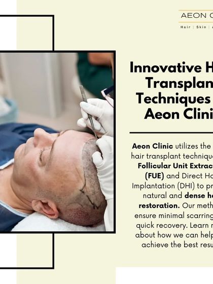 We use innovative hair transplant techniques like FUE and Direct Hair Implantation (DHI) to provide natural and dense hair restoration with minimal scarring and quick recovery.