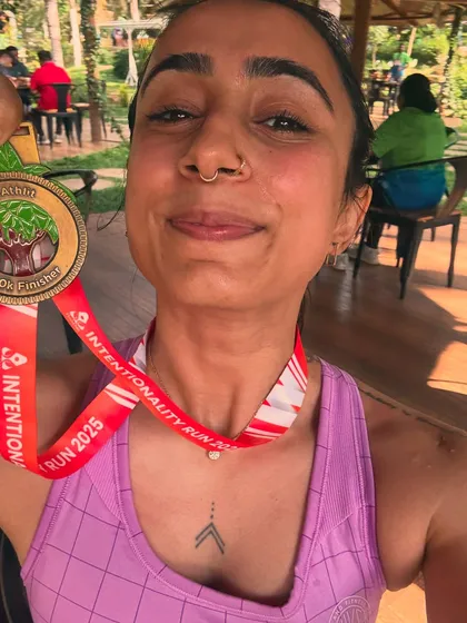 The result of doing it scared. Finishing my first 10k was a huge milestone, and it’s a reminder that we can achieve amazing things when we show up for ourselves. I can help you set and crush your own goals.