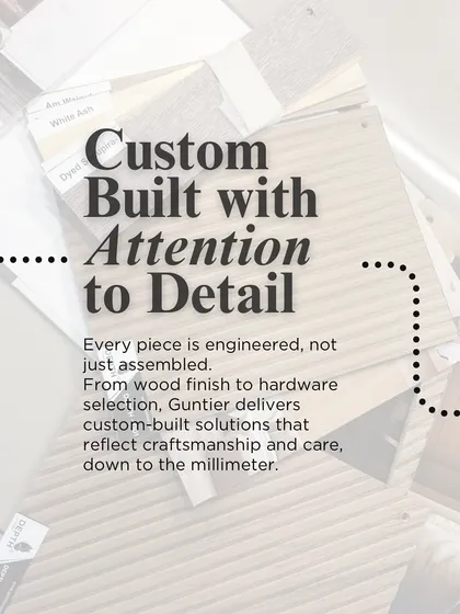 Every piece we create is engineered, not just assembled. We deliver custom-built solutions that reflect true craftsmanship, down to the millimeter.