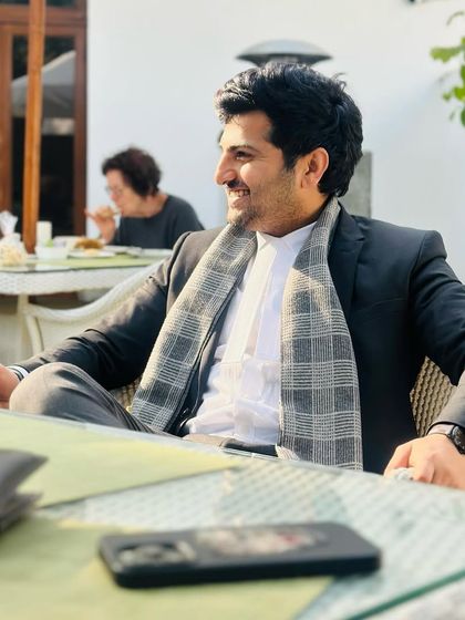 Enjoying a cup of tea outdoors. Simple moments of peace are important to maintain focus and perspective.