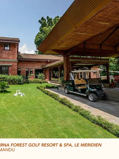 The Gokarna Forest Golf Resort & Spa in Kathmandu is one of our legacy hospitality projects. The design uses natural materials like brick and wood to blend seamlessly with the lush, forested landscape, creating a tranquil and luxurious retreat.