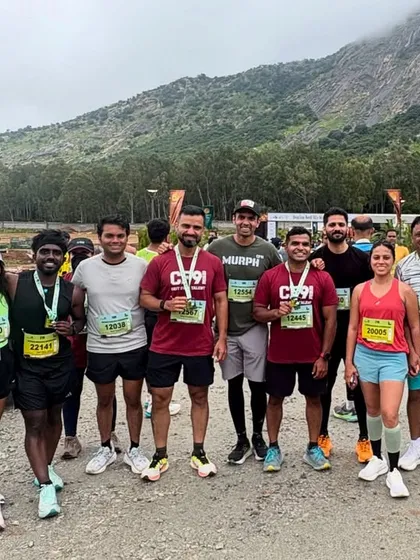 "If you want to go far, go together." Our team standing proud after a challenging outdoor event, with medals to show for our hard work.