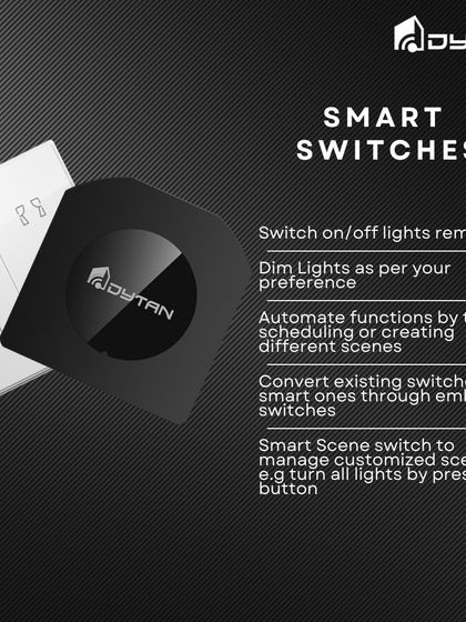 My smart switches offer more than just on and off. You can dim lights, automate functions with schedules, and create scenes to control multiple lights with a single button press.