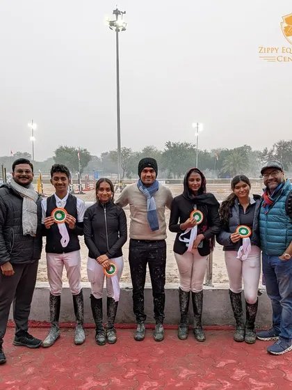 Our junior team at the JNEC, proud of their performance and teamwork that earned them a 4th place finish.