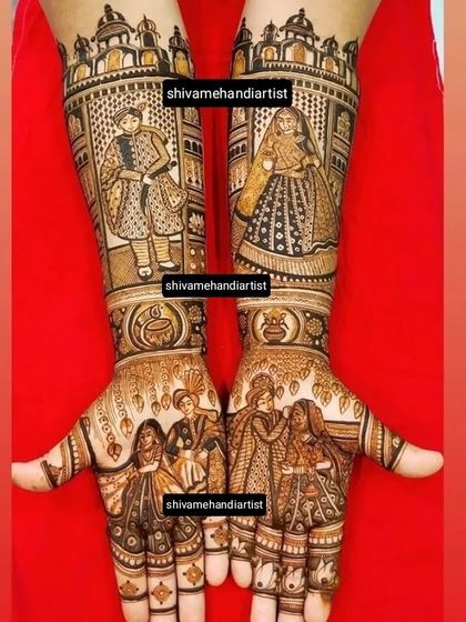 Custom Portrait Mehendi photo 36