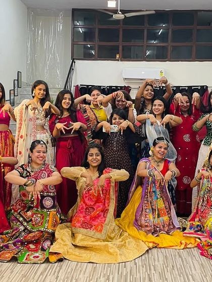 More fun from our Dandiya Night! We create a festive atmosphere in the studio where everyone feels comfortable to dance their heart out.