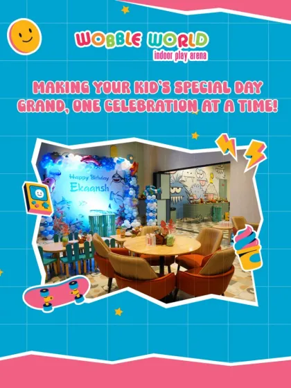 A promotional graphic showcasing our 'Under the Sea' party capabilities, highlighting how we make every kid's special day a grand celebration.