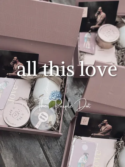A collection of PR boxes for the "All This Love" book launch, ready to be sent out. The consistent branding and thoughtful curation across all boxes ensure a cohesive and impactful media campaign.