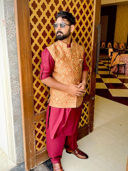 In a traditional outfit before a performance in Jaipur. I believe in respecting the culture of the place and the occasion I am performing for.