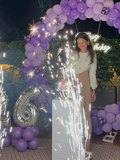 A moment of celebration with cold pyro sparklers. This effect adds excitement and is perfect for cake-cutting moments at birthdays and anniversaries.