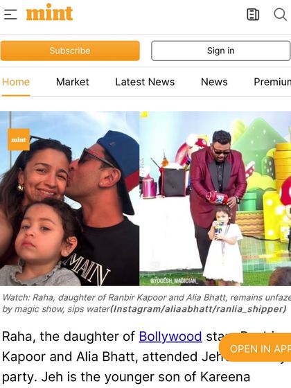 Coverage from Mint about my magic show at the celebrity birthday bash.