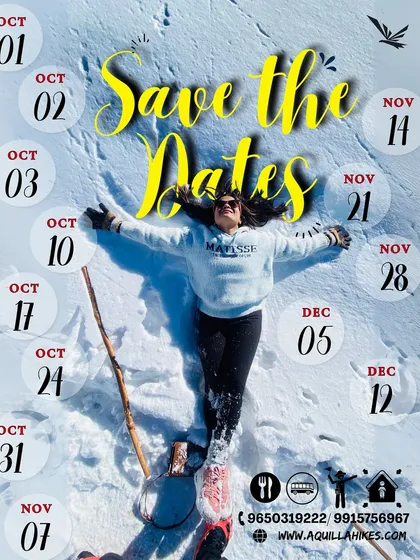 Save the dates! Here are our departure dates for the upcoming winter season. Book your spot before they fill up.