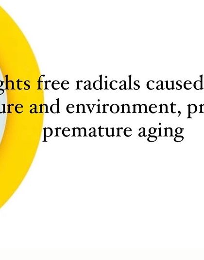 Vitamin C is a powerful antioxidant that fights free radicals caused by sun and pollution, which helps prevent premature aging.