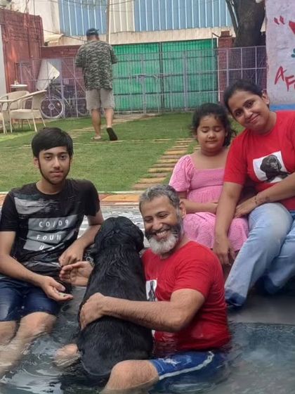 Another shot of this happy family. It's clear their dog is the center of their world, and we're honored to be a part of their day.