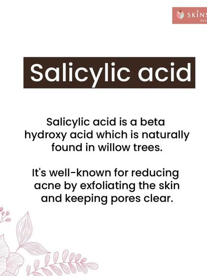 Salicylic acid is a beta-hydroxy acid known for its ability to exfoliate inside the pore. This makes it highly effective for treating blackheads and whiteheads in oily and acne-prone skin.