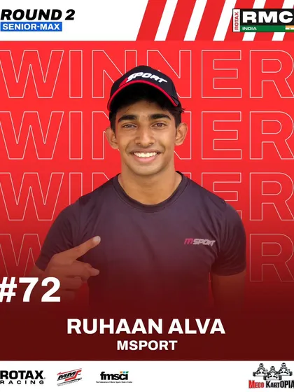 Ruhaan Alva is the winner in the Senior Max category at Round 2 of the 2024 National Championship.