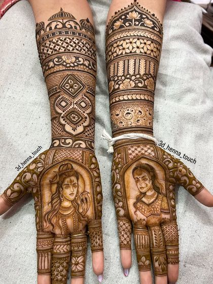 3D Henna Touch - Bridal Mehndi Bridal Portraits: Your Love Story in Henna photo 15