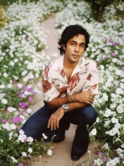 An afternoon with Zahan Kapoor, surrounded by flowers. This is what my color photography is all about: soft, natural light and capturing a person's genuine ease in a beautiful, quiet setting.