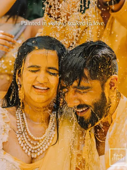 The pure, unscripted joy of a Haldi ceremony. We focus on capturing the raw emotion and vibrant energy of these traditions, preserving the laughter and love in every colorful splash.
