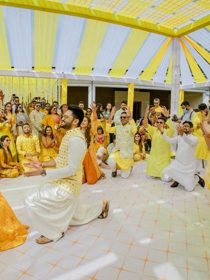 Vibrant Haldi & Mehendi Celebrations photo 77