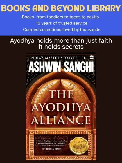 "The Ayodhya Alliance" by Ashwin Sanghi is a gripping political thriller that dives deep into the world of politics, faith, and technology. This fast-paced narrative explores who controls the narrative and pulls the strings in modern India.