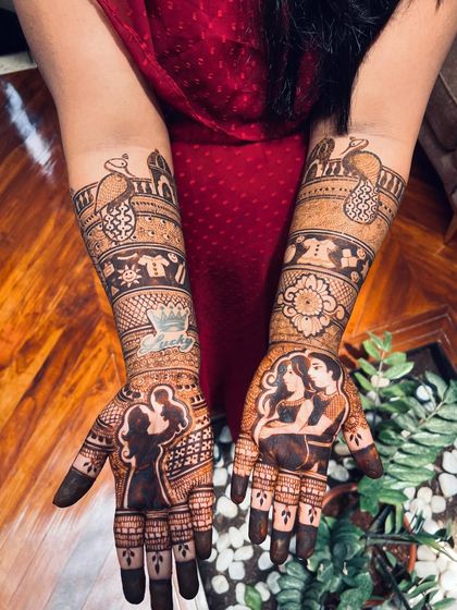 Another view of the full baby shower design, showcasing the symmetry and the beautiful story it tells.