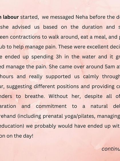 Neha Misra - Birth Doula Support Client Stories: An Empowered Journey photo 6