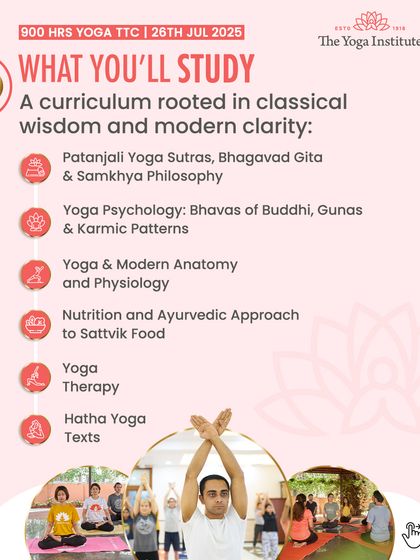 Our curriculum is rooted in classical wisdom. You will study Patanjali Yoga Sutras, Bhagavad Gita, Yoga Psychology, modern anatomy, and the Ayurvedic approach to Sattvik food.