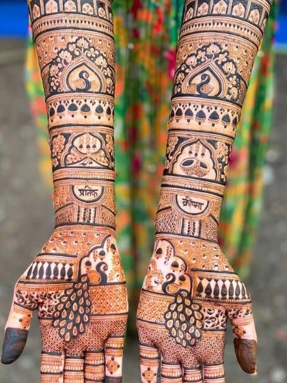 Intricate Bridal Mehndi (Hands & Arms) photo 28