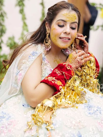 A duplicate of the bride during her kalire ceremony.