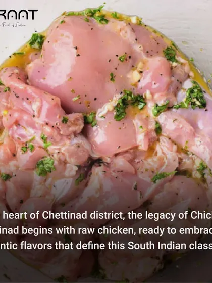 The legacy of my Chicken Chettinad begins with fresh, raw chicken, ready to embrace the authentic flavors of this South Indian classic.
