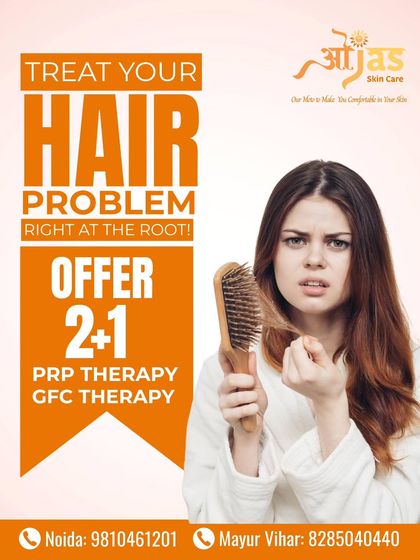 The key to solving hair problems is treating them at the root. This graphic emphasizes how PRP and GFC therapies target the underlying cause of hair loss to restore your hair's health and strength.
