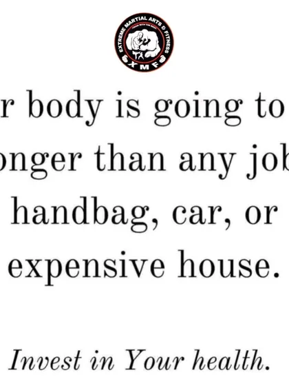 Your body is your most valuable asset. Investing in your health is the most important investment you will ever make.