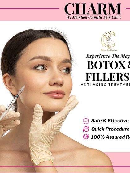 I offer both Botox and dermal fillers to address a wide range of ageing concerns. This visual highlights my commitment to safe, quick, and effective procedures that deliver 100% assured results for a more youthful you.