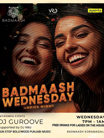 This flyer for my Wednesday Ladies Night shows the consistent branding and appeal of the event.